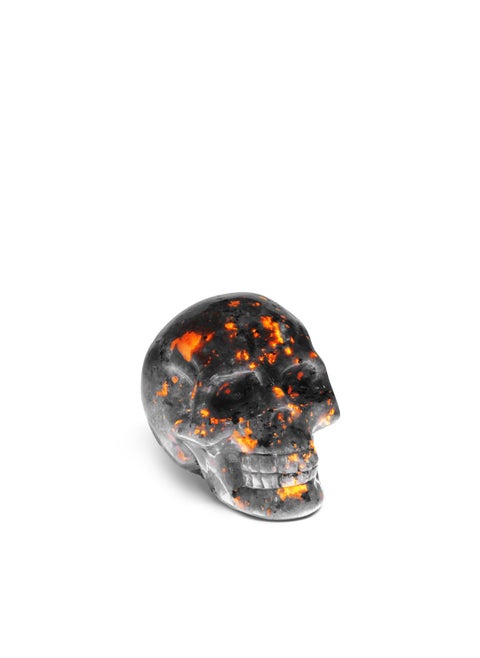 Crystal Skull Ornament with Yooperlite