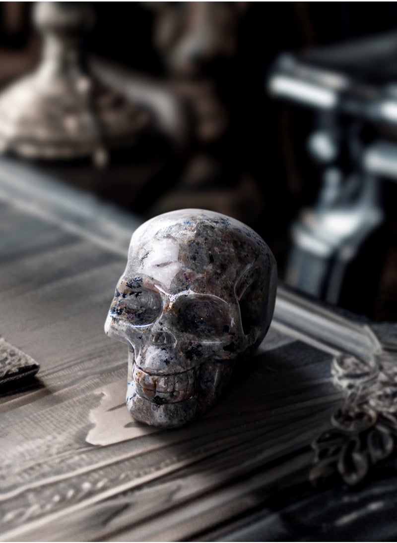 AWNL - Crystal Skull Ornament with Yooperlite - Image 1