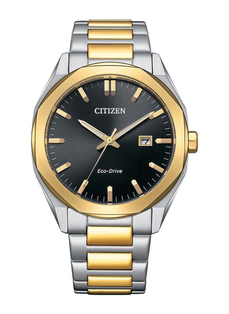 CITIZEN ساعة يد ستانلس ستيل بعقارب دائرية الشكل للرجال BM7604-80E - 41 ملم  - Image 1