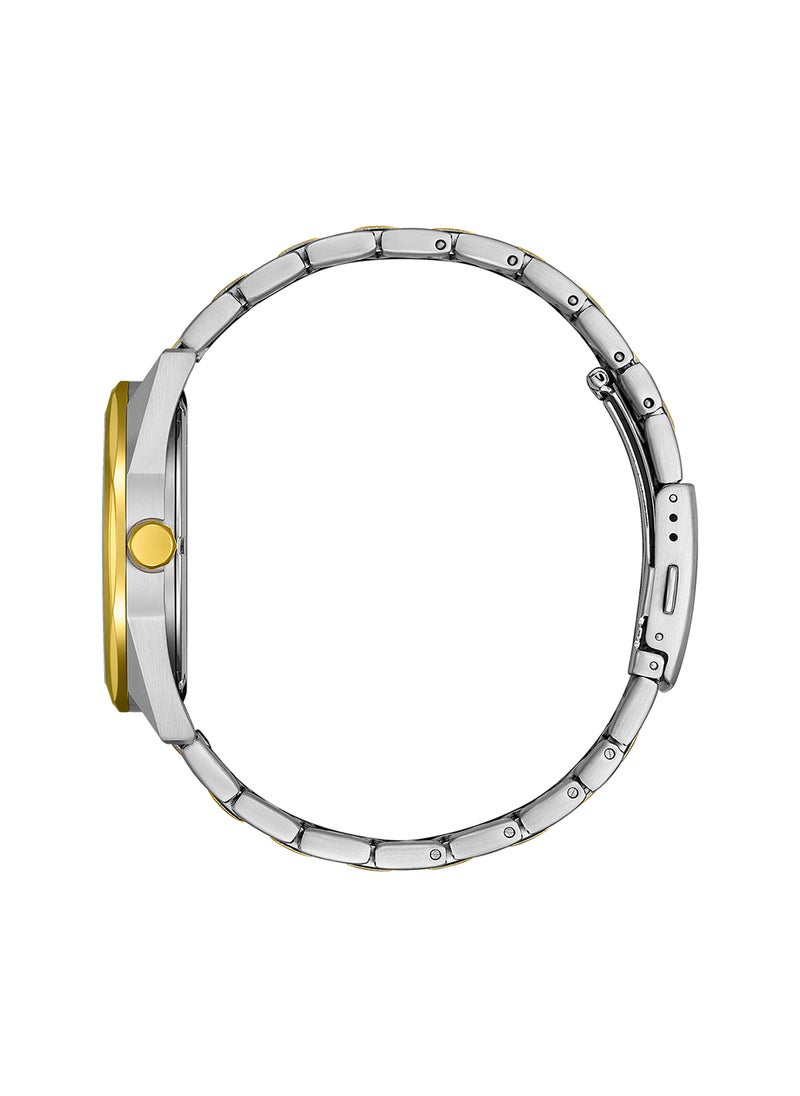 CITIZEN ساعة يد ستانلس ستيل بعقارب دائرية الشكل للرجال BM7604-80E - 41 ملم  - Image 3