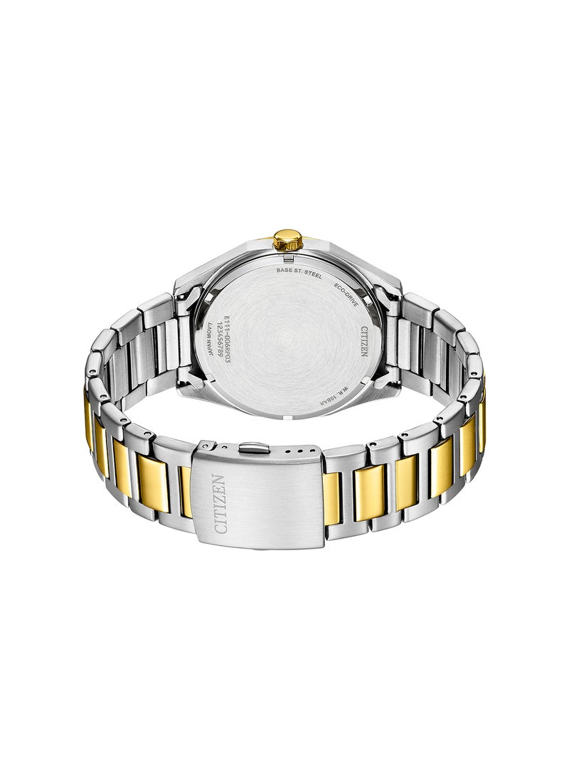 CITIZEN ساعة يد ستانلس ستيل بعقارب دائرية الشكل للرجال BM7604-80E - 41 ملم  - Image 2