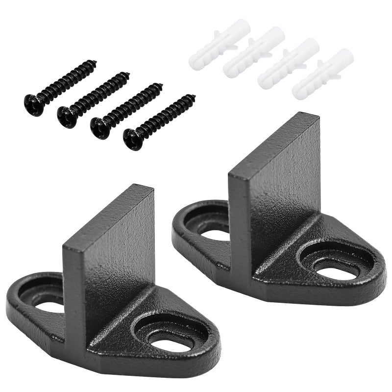 Dirvcp Heavy Duty T-Shaped Barn Door Floor Guide - 2 Pcs Adjustable Bottom Track System for Sliding Door Anti-Jump Stability Support - Image 1