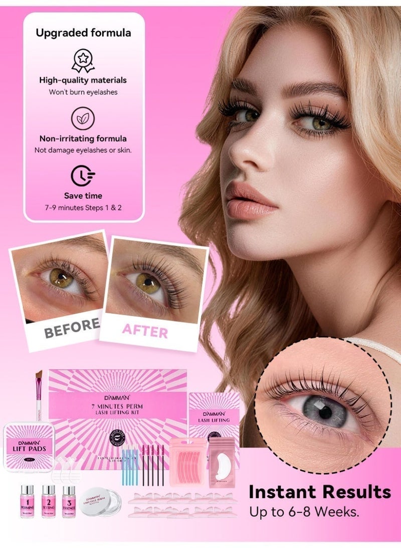 D'AMMA'N Eyelash Perm Lash Lift Kit, Professional Semi-Permanent Eyelash Lifting Set, Quick 7–9 Min, Low Odor, Long-Lasting Curl 6–8 Weeks, Eye Makeup Tools, Curling Kit - Image 5