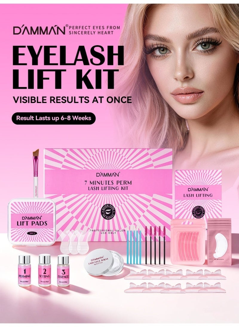 D'AMMA'N Eyelash Perm Lash Lift Kit, Professional Semi-Permanent Eyelash Lifting Set, Quick 7–9 Min, Low Odor, Long-Lasting Curl 6–8 Weeks, Eye Makeup Tools, Curling Kit - Image 2
