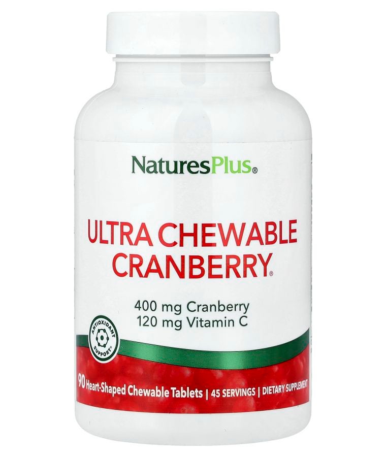 Ultra Chewable Cranberry® 90 Heart-Shaped Chewable Tablets