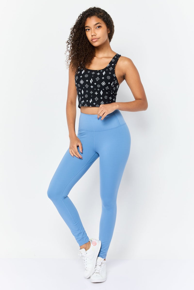 SKECHERS Women Sportswear Fit Walking Leggings, Blue - Image 2
