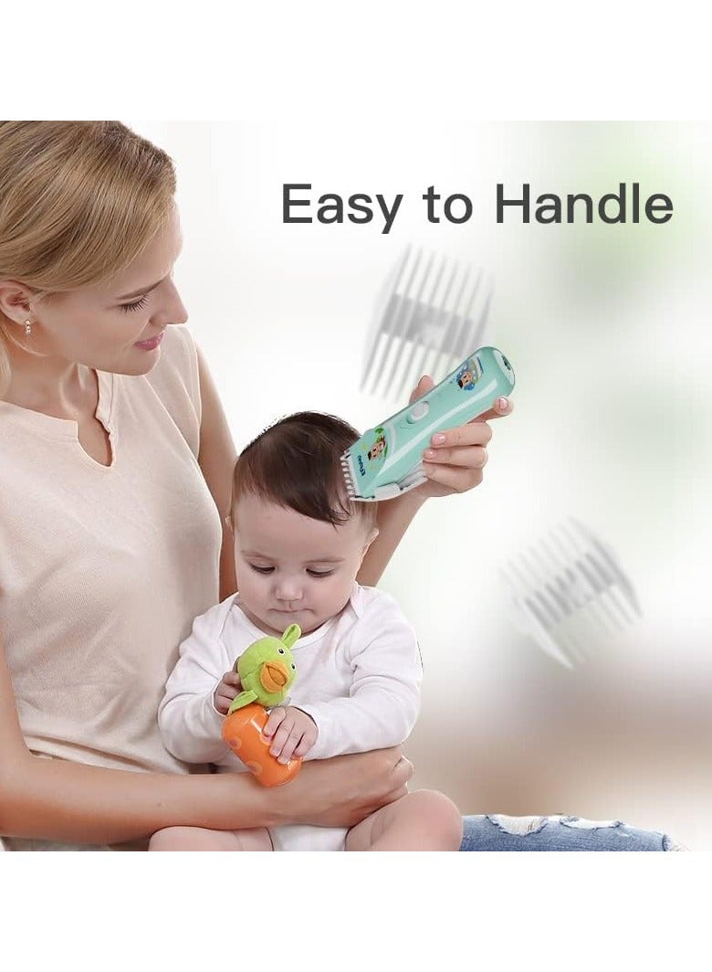 ENSSU Quiet baby Hair Clippers, Safety kids Hair Trimmers,Silent Chargeable Cordless Professional Hair Clipper for Baby kids Children infant. - Image 3