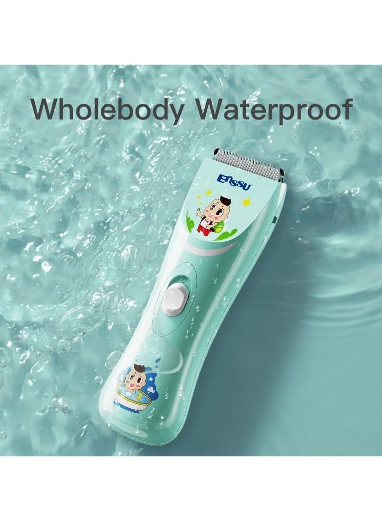 ENSSU Quiet baby Hair Clippers, Safety kids Hair Trimmers,Silent Chargeable Cordless Professional Hair Clipper for Baby kids Children infant. - Image 2