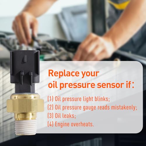 STZJAYE Oil Pressure Sensor 68145662AB, 68145662AA Engine Oil Sensors Sender Switch Compatible with Chrysler 200 for Dodge for Cherokee for Fiat for Ram 2.0L 2.4L OEM PS753, 1S12029 - Image 5