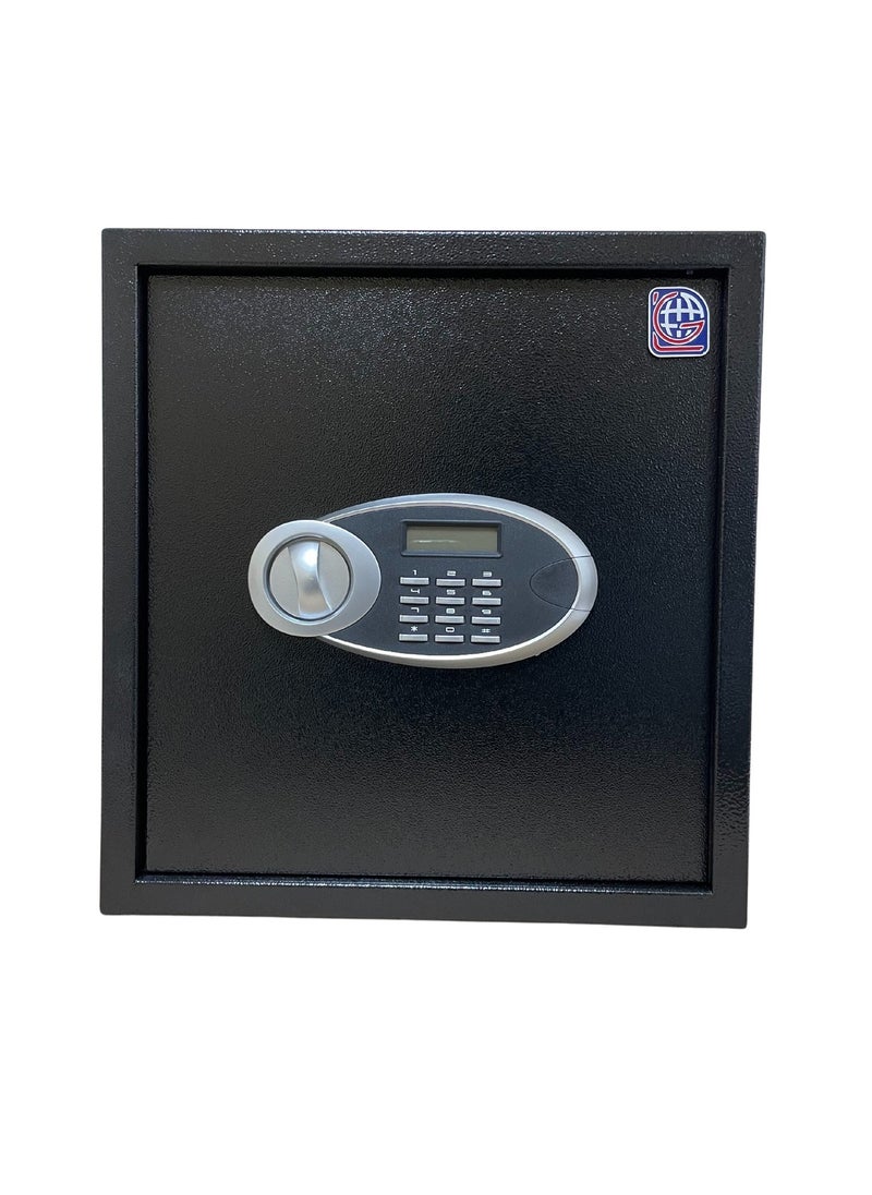 LOTFY GROUP LG Safebox Code 40EUD 40*38*38CM  Black Colour Home Office Safebox - Digital Display and Key Lock  - Image 1