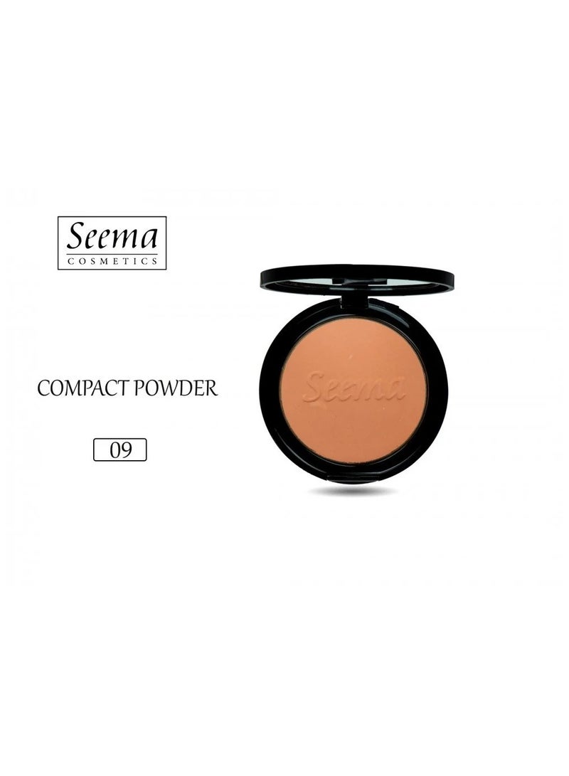Seema Compact Powder Shade 09 - Soft Coverage and Matte Finish 12 g