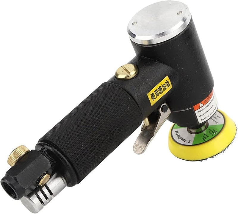 YC 2612 Pneumatic Straight Elbow Sander Polisher for Automotive Woodworking with Concentric Grinding Disc - Image 3