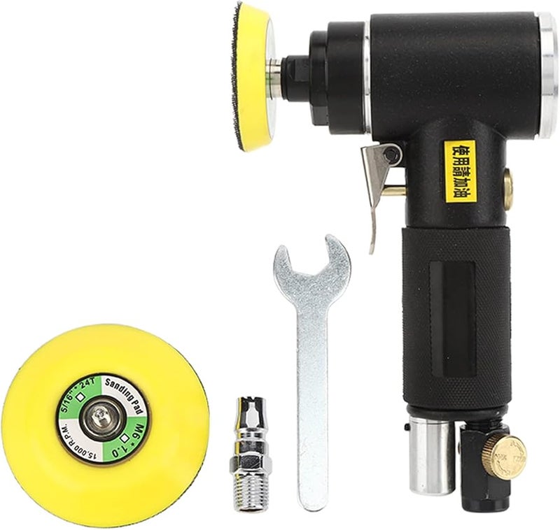 YC 2612 Pneumatic Straight Elbow Sander Polisher for Automotive Woodworking with Concentric Grinding Disc - Image 4