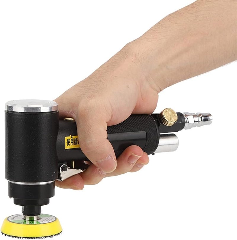 YC 2612 Pneumatic Straight Elbow Sander Polisher for Automotive Woodworking with Concentric Grinding Disc - Image 2