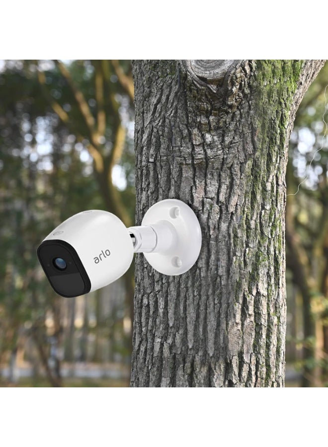 Arabest 360 Degree Adjustable Indoor/Outdoor Security Bracket, Wall Mount Compatible with Arlo Pro/ Pro 2/ Pro 3/ Pro 4 and for Ring Stick Up/ Indoor Cam Battery, for Wyze Cam Pan/ Outdoor (4 Pack, White) - Image 5