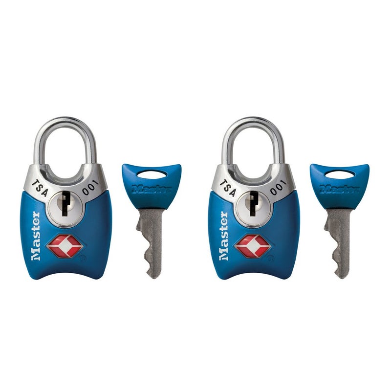 Master Lock Master Lock 4689T TSA Approved Keyed Lock, 2 Pack, Colors May Vary  - Image 1