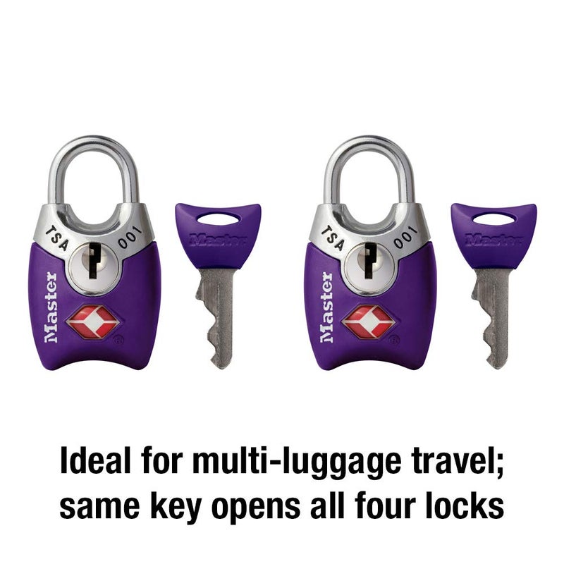 Master Lock Master Lock 4689T TSA Approved Keyed Lock, 2 Pack, Colors May Vary  - Image 4