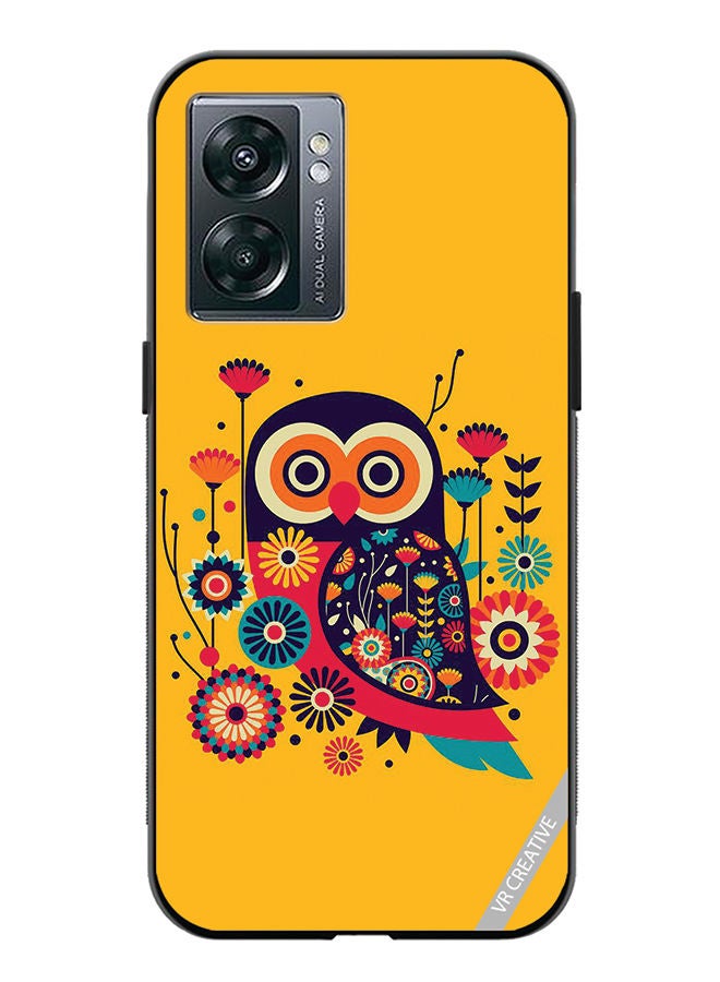 VR CREATIVE Protective Case Cover For OnePlus Nord N300 Owl Illustrate Design Multicolour - Image 1