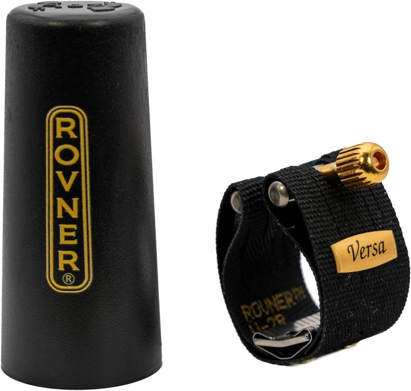 Rovner Ligature & Plastic Cap for Bass Clarinet - Versa Ligature for Hard Rubber Mouthpiece (V-3RL) - Image 2