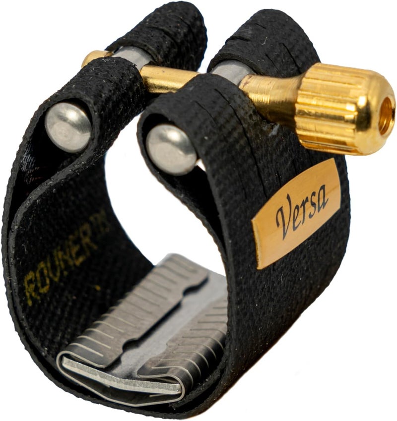 Rovner Ligature & Plastic Cap for Bass Clarinet - Versa Ligature for Hard Rubber Mouthpiece (V-3RL) - Image 1