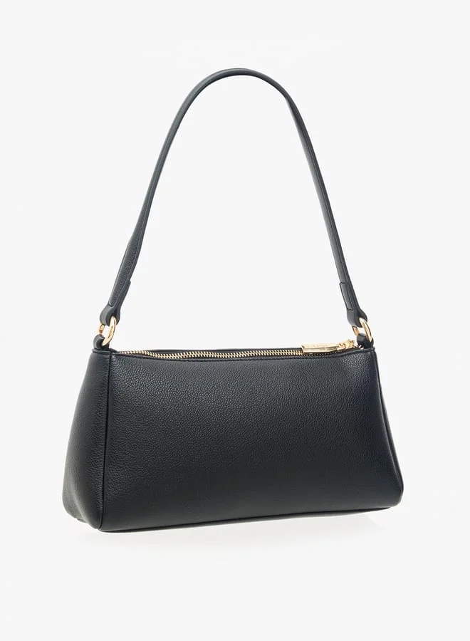 Celeste Women Solid Shoulder Bag with Zip Closure and Adjustable Handle
