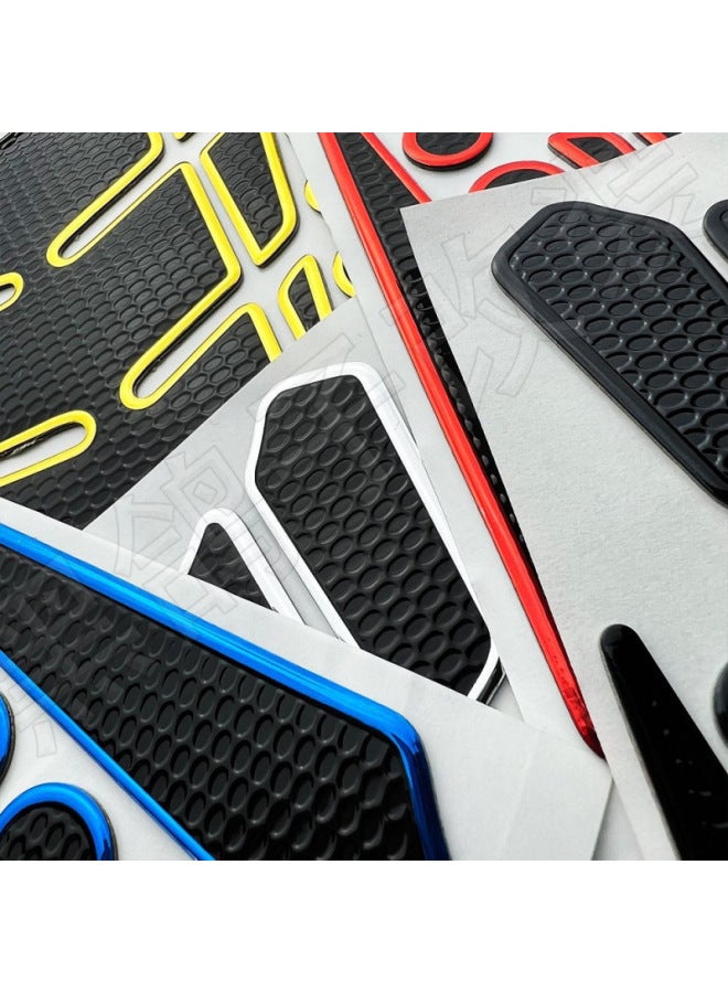 For KTM Suzuki Honda Yamaha Motorcycle Stereo Waterproof Fuel Tank Sticker Decorative Fuel Tank Fishbone Decal-Colour:Honda 2 3m Glue-free Waterproof And Anti-slip-Size:Default Item - Image 3
