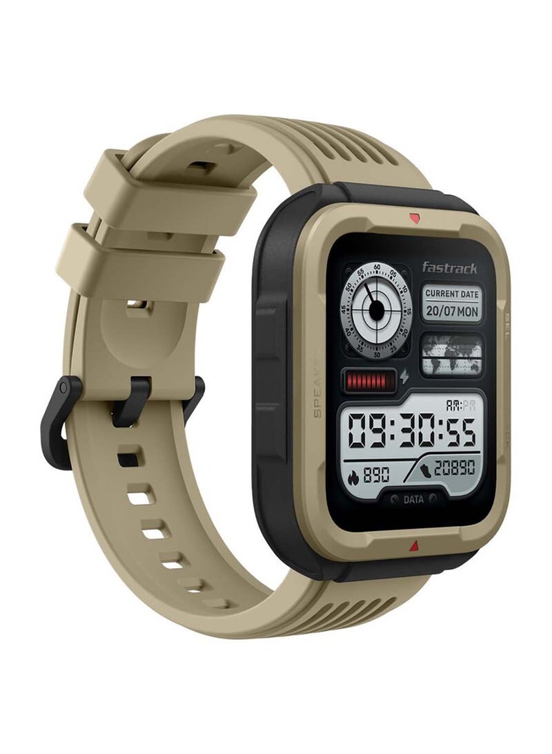 fastrack Active With 4.64 cm UltraVU HD Display And Functional Crown Rugged Smartwatch With Auto Multisport Recognition Brown - Image 2