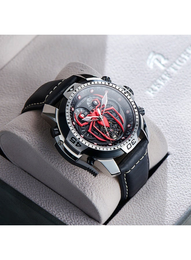 REEF TIGER high-end brand watch, fully automatic mechanical men's watch, fashionable waterproof night light large dial watch - Image 1
