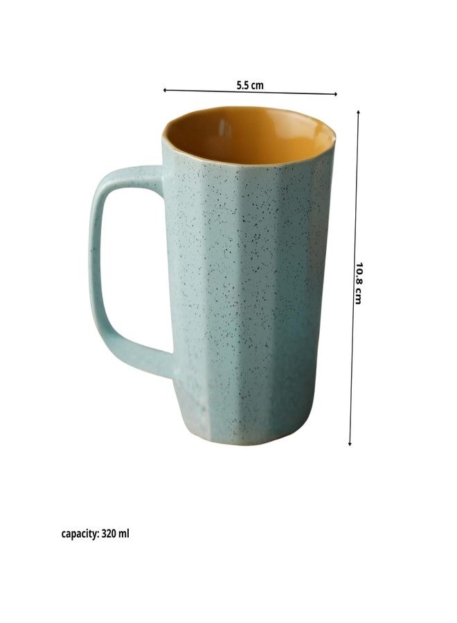 Clay Craft Fine Ceramic Armada Microwave Safe Coffee & Milk Mug, 320Ml, 1 Piece,Blue&Yellow, Mug for Coffee, Ideal for Gifting, Perfect for Home & Office - Image 4