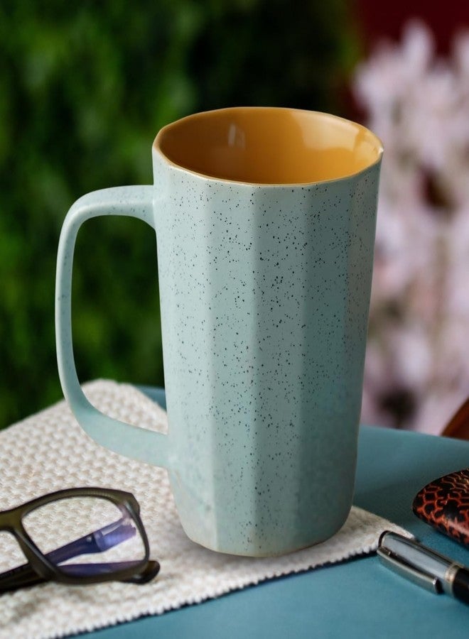 Clay Craft Fine Ceramic Armada Microwave Safe Coffee & Milk Mug, 320Ml, 1 Piece,Blue&Yellow, Mug for Coffee, Ideal for Gifting, Perfect for Home & Office - Image 1