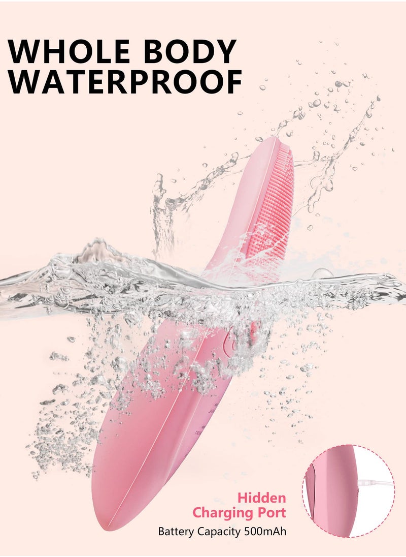Generic - Portable Rechargeable Waterproof Silicone Sonic Facial Cleansing Brush for Deep Cleaning and Exfoliation - Image 1