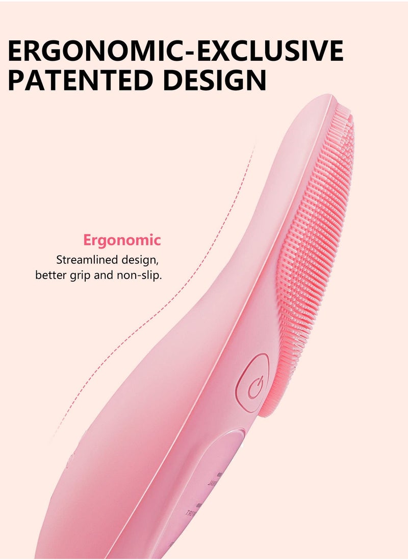Generic - Portable Rechargeable Waterproof Silicone Sonic Facial Cleansing Brush for Deep Cleaning and Exfoliation - Image 1