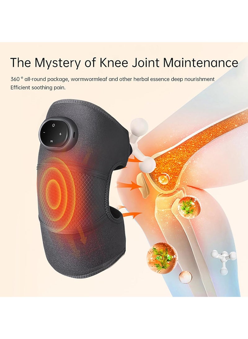 DubaiGallery Heated Knee Massager Shoulder Brace Adjustable Vibration and Heating Modes Heating Pad for Knee Elbow Arm Leg Relaxation - Image 3