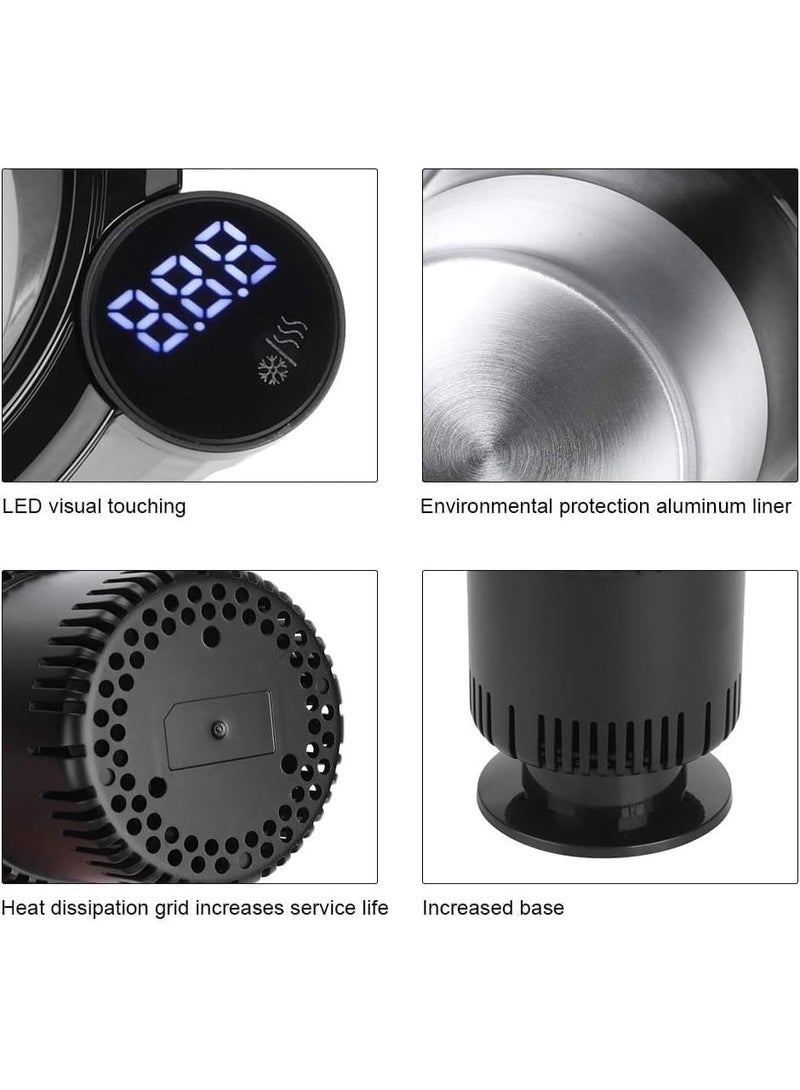 دينكس حامل أكواب ذكي للسيارة من DENX DX4601 - جهاز محمول لتسخين وتبريد الأكواب بتقنية التبريد الحراري، يعمل بجهد 12 فولت، يسخن حتى 58-72 درجة مئوية، ويبرد حتى 2-7 درجات مئوية، يعمل عبر ولاعة السجائر، تصميم مدمج وأنيق، مناسب لجميع أنواع السيارات، مثالي للسفر والمكتب. - Image 3