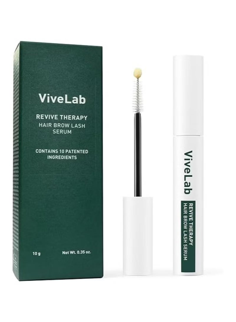 ViveLab Biotin Lash Serum - Eyelash & Eyebrow Growth Serum. Eyelash & Eyebrow for Thick Lashes and Brows Korean Dermatologist-Conceived 0.35oz - Image 1
