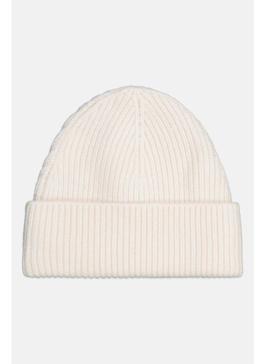 Champion Men Brand Logo Beanie, White  - Image 2