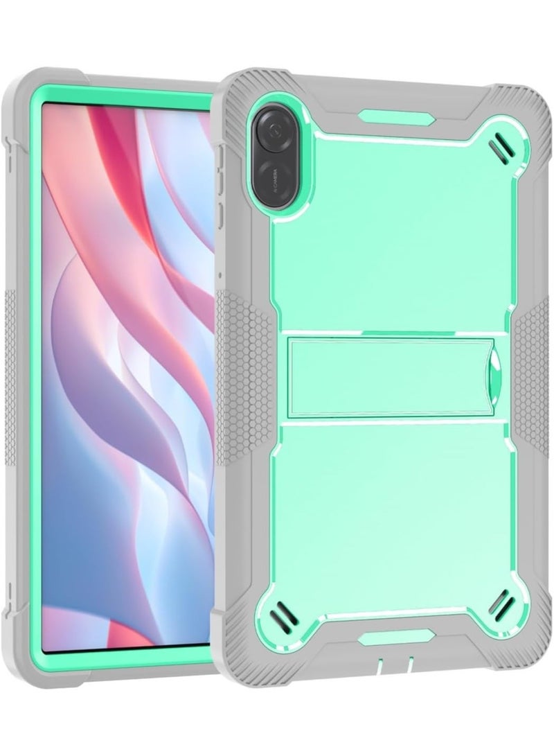 Captaintech Protective Case for Honor Pad X9 11.5-inch Case with Built-in Stand, Rugged Hybrid Shockproof Protective Cover, for Huawei Honor Pad X9 Case 2023 Model (Grey+Green) - Image 1