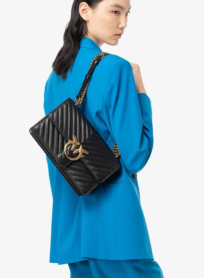 PINKO Medium Love Bag One Chevron