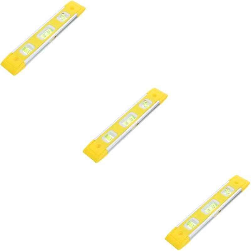 Jojofuny 3 Pack Magnetic Leveling Ruler Portable Measuring Tool Bubble Level for Drywall - Image 1