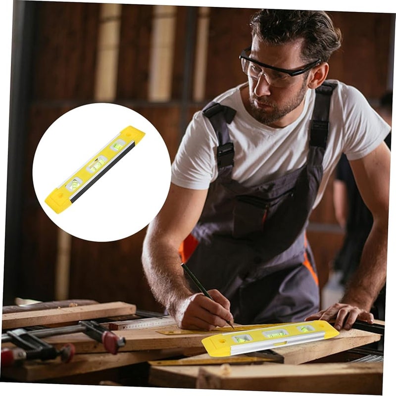 Jojofuny 3 Pack Magnetic Leveling Ruler Portable Measuring Tool Bubble Level for Drywall - Image 5