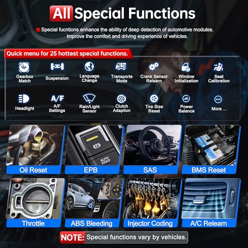 XTOOL IP500 for GM OBD2 Scanner, Full Systems Bi-Directional Scan Tool for Buick/Chevrolet/Cadillac/GMC with All Reset Services, Full OBD2 Function, Multi-in-One Live Data Graph, Lifetime Free Update - Image 3