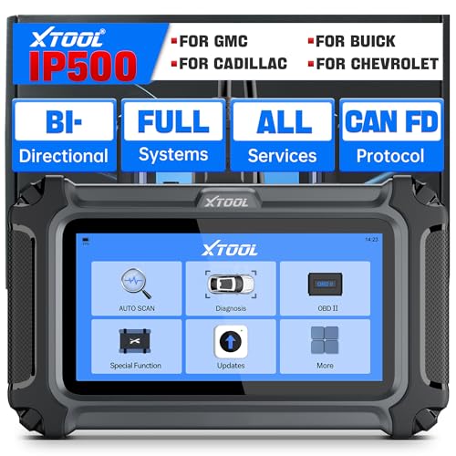 XTOOL IP500 for GM OBD2 Scanner, Full Systems Bi-Directional Scan Tool for Buick/Chevrolet/Cadillac/GMC with All Reset Services, Full OBD2 Function, Multi-in-One Live Data Graph, Lifetime Free Update - Image 1