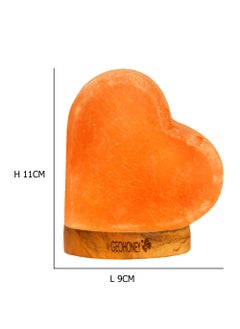 GEOHONEY Geohoney - Himalayan Salt Lamp with USB Mini Heart Shape  - Image 3