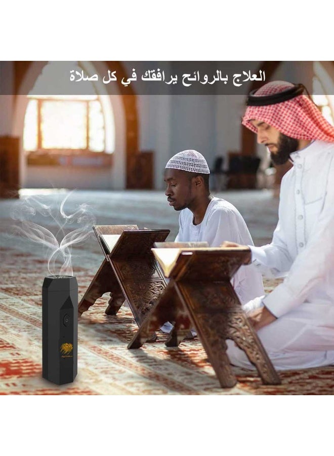 عود بخوان حامل بخور صغير محمول يعمل بمنفذ USB، ومبخرة عود عربي مطورة - Image 5
