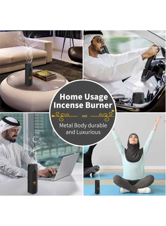 عود بخوان حامل بخور صغير محمول يعمل بمنفذ USB، ومبخرة عود عربي مطورة - Image 4