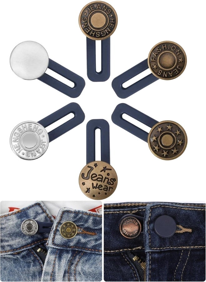 Smart Expander: Get your perfect fit in seconds for men and women, 6-pack - Seamless Waist Belt Extenders - Image 1