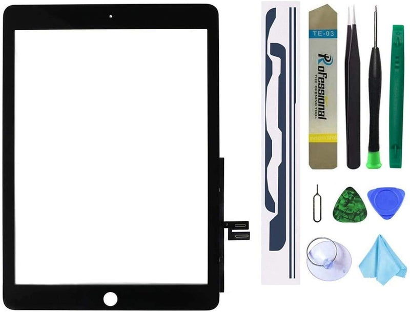 Dedyel Black Screen Replacement Compatible for iPad 7 7th Gen 2019 / iPad 8 8th Gen 2020 10.2" (A2197 A2198 A2200 A2270 A2428 A2429 A2430) Without Home Button +Pre-Installed Adhesive +Professional Tool Kit - Image 1