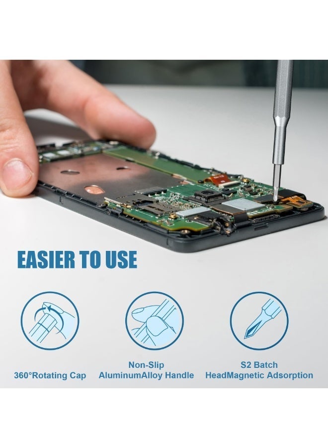 Hayat Comfort 25-in-1 Mini Screwdriver Set, Magnetic Precision Screwdriver Set, Repair Tool Kit, Repair Tool Kit for Phone, Laptop, Watch, Eyeglasses and Electronics DIY - Image 2