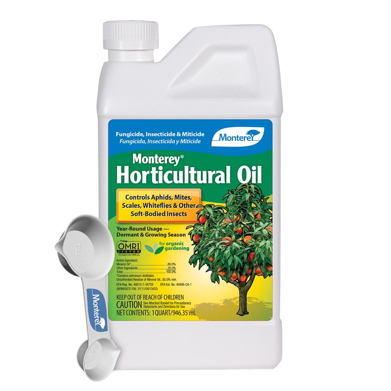 Monterey Horticultural Oil Bundled with Measuring Spoon - Treatment for Control of Insects - OMRI Listed - 1 Quart - Image 1