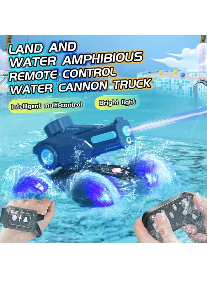 Amphibious Remote Control Car Boat, RC Stunt Car with Gesture Sensing, Lights, 4WD, 360° Rotation,Summer Pool Toys - for Kids 6+, Beach and Pool Fun, Idea for Boys and Girls - Image 4